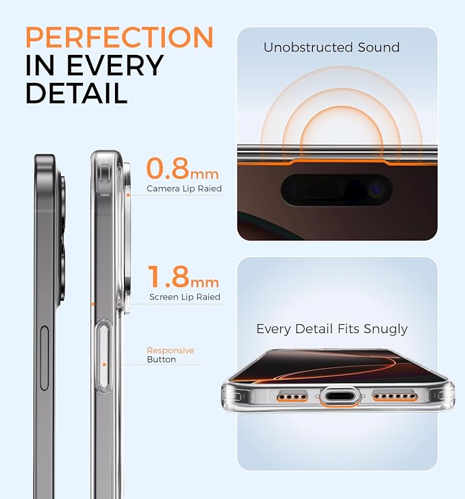 MAGIC JOHN for iPhone 15 Pro Max Case 360° Rotatable Magnetic Invisible Stand - Image 6