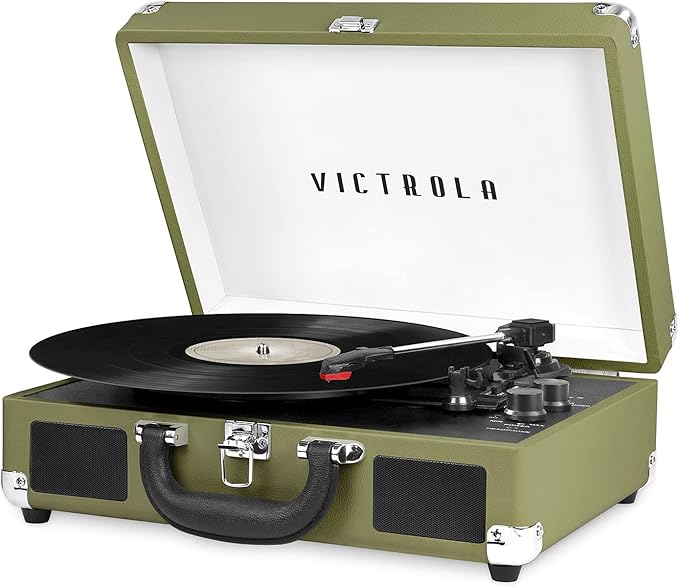 Victrola Journey Bluetooth Portable Suitcase Record Player – by Victrola