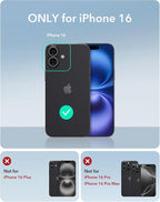 Compatible with iPhone 16 Wallet Phone Case-PU Leather Magnetic Flip Cover with - Image 2