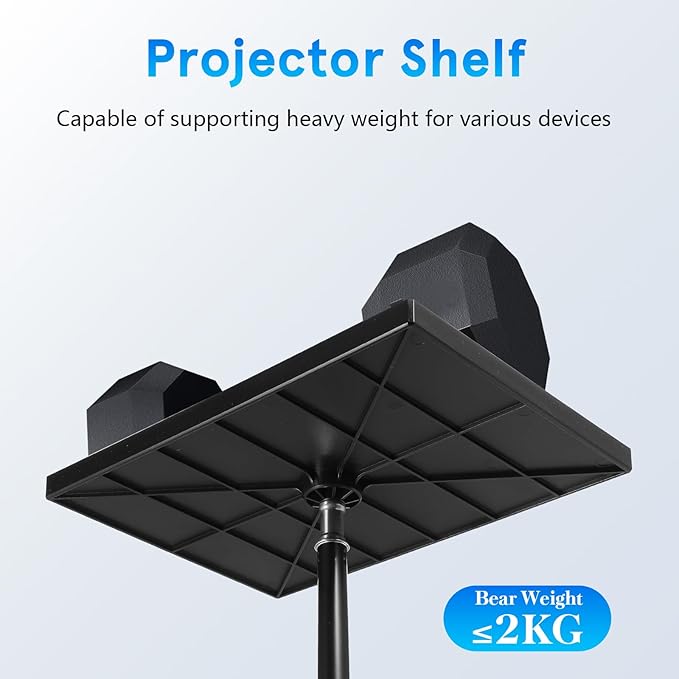 MAGICLULU Projector Stand Tripod 44.88 Inch Height Adjustable Tripod Stand - Image 5