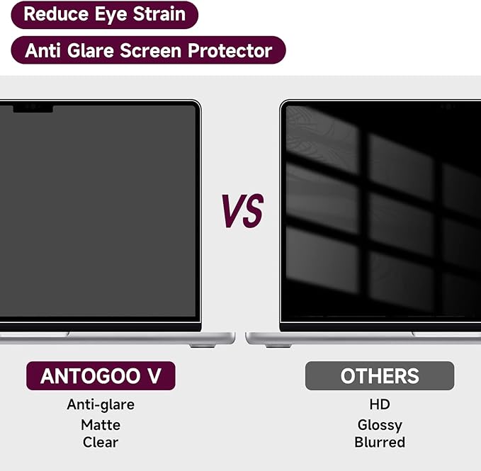 2 Pack Anti Glare Screen Protector Compatible - Image 2