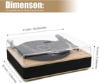 Vinyl Record Player 3-Speed Belt-Drive Turntable - Image 6