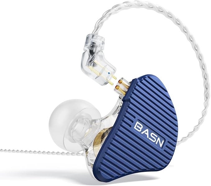 BASN Mix-PD in Ear Monitor, 1Planar Driver + 1Dynamic Driver HiFi IEM Earphones by BASNAudio