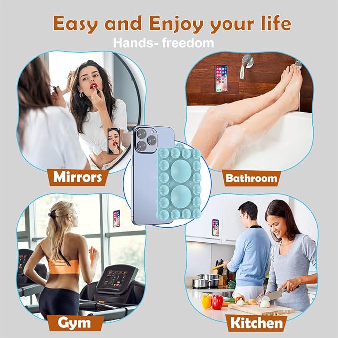 Silicone Suction Phone Holder Mount, Silicon Adhesive Phone Accessory - Image 8