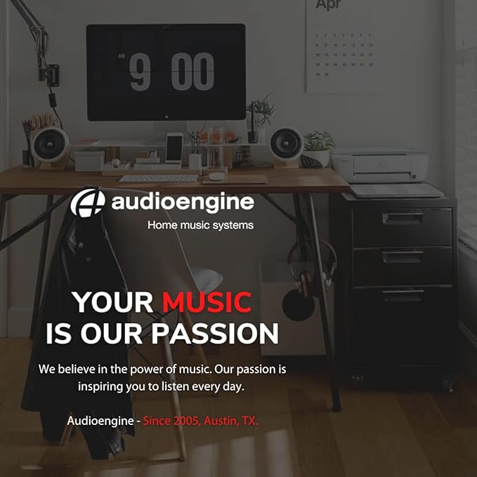 Audioengine S8 250W Wireless Powered Subwoofer, Built-in Amplifier - Image 9