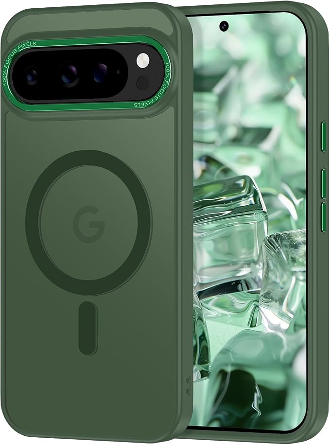 Magnetic for Google Pixel 9 Pro XL Case, Shockproof Slim Translucent Matte by Casehas