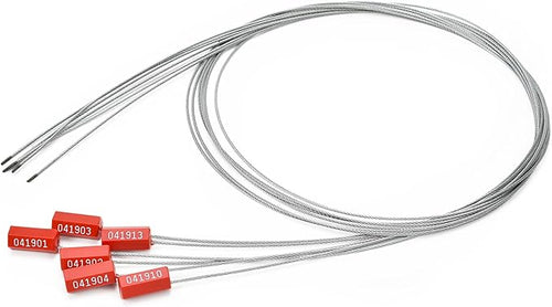3.9 Feet Steel Wire Cable Seals Tamper Resistant Security Seal Tags Numbered by LeadSeals