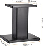 MECCANIXITY Wood Speaker Stands, 2 Pack 11.8 Inch Universal Speaker Stand - Image 2