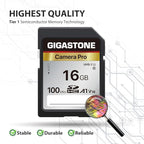 GIGASTONE 16GB SD Card 2-Pack, Camera Pro, A1 V10 SDHC Memory Card Compatible - Image 6