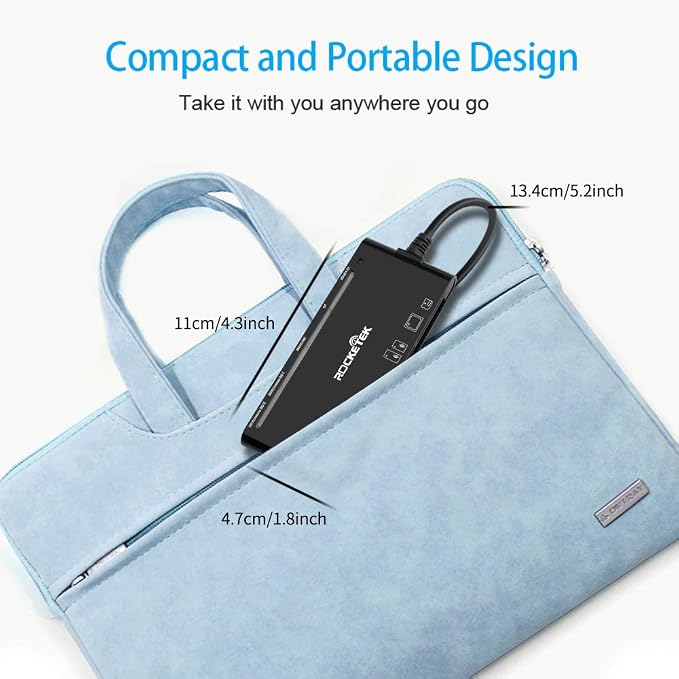 USB3.0 Multi-Card Reader, SD/TF/CF/Micro SD/XD/MS 7 in 1 Fast 5Gbps Memory Card - Image 7