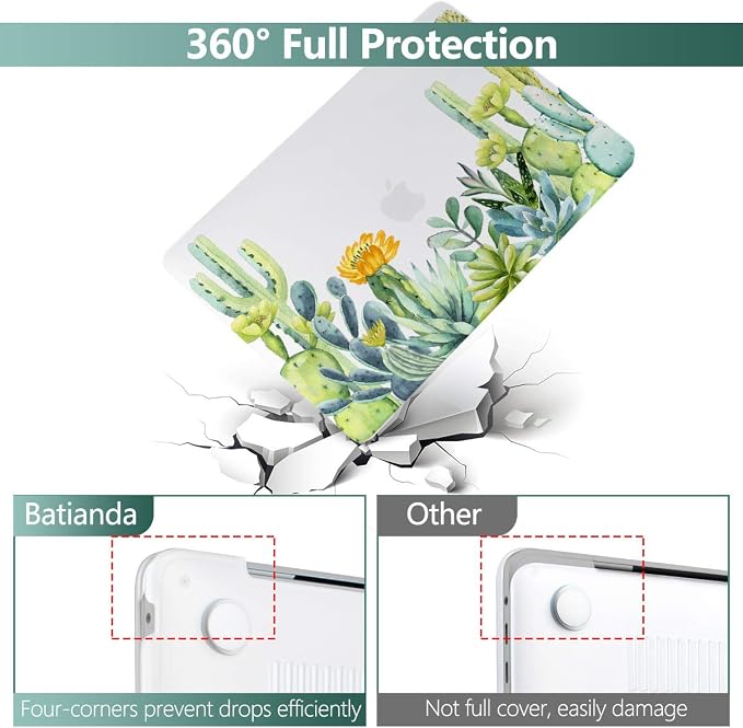 Batianda Case for MacBook Air 13 Inch M1 2020 2019 2018 Release Model A2337 - Image 4