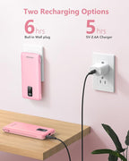 Charmast Portable Charger with Built-in Cables & Wall Plug, 10000mAh Portable - Image 5