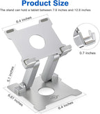 KABCON Quality Tablet Stand, Adjustable Foldable Eye-Level Aluminum Solid Up to - Image 2
