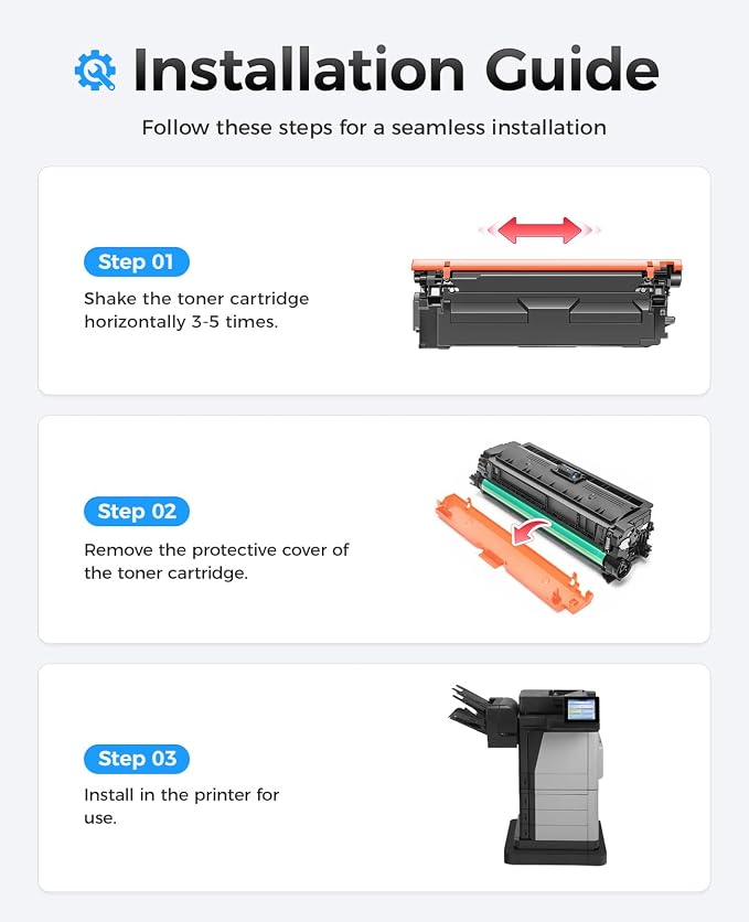 653X 653A Toner Cartridge Set 4-Pack High Yield Replacement - Image 4