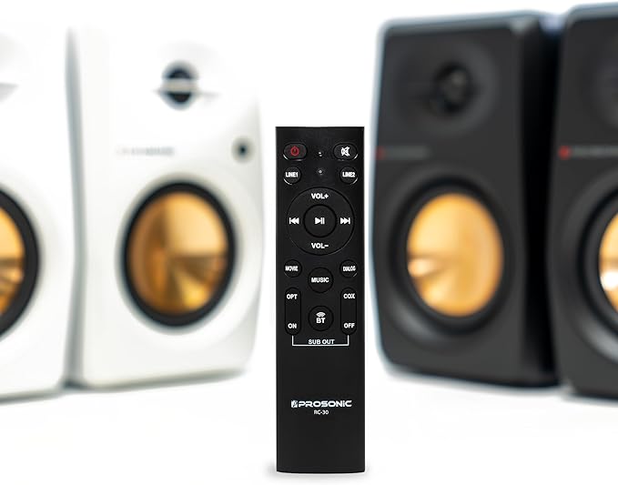 Active Bluetooth Bookshelf Speaker Studio Monitor Home Theater, Optical Input - Image 6
