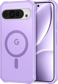 Magnetic for Google Pixel 9/Pixel 9 Pro Case, Shockproof Slim Translucent Matte by Casehas