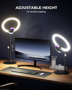 UBeesize 12" Desk Ring Light - Image 3