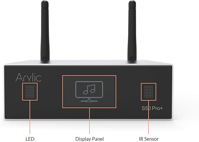 Arylic Up2stream S50 Pro+, Receiver Audio WiFi e Bluetooth, Preamplifier aptX - Image 2