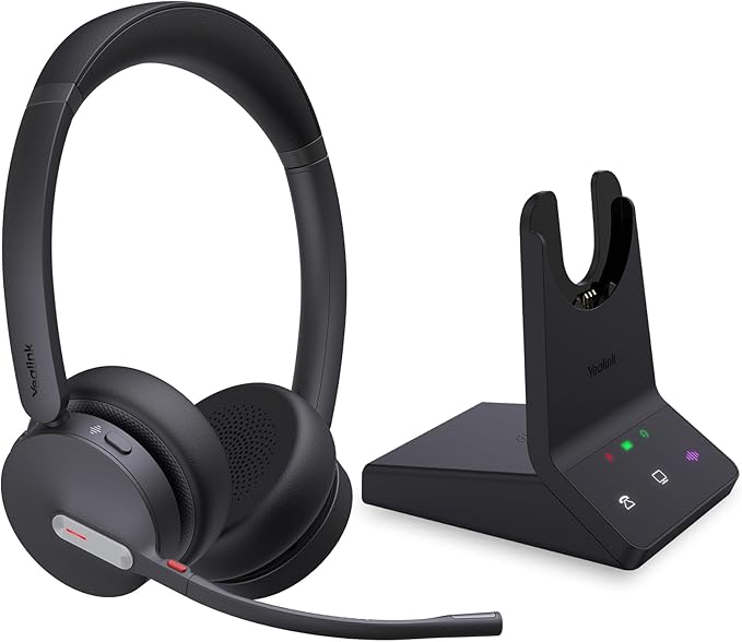 Yealink WH64 Dual UC DECT & Bluetooth Wireless Headset, 606ft Range, Zoom by RedefineYourWorkplace
