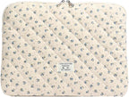 Puffy Laptop Sleeve 13-15.6 Inch Cute Quilted Laptop Protective Case Padded by BBIQI