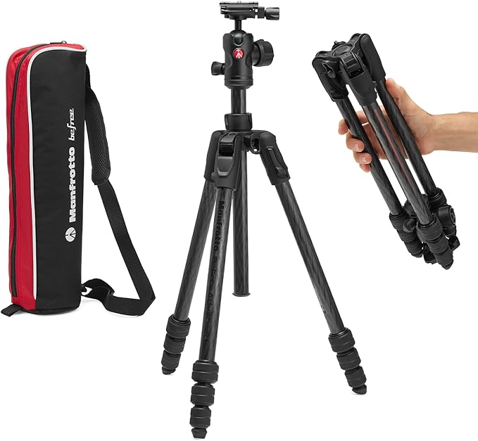 Manfrotto Befree Advanced AS, Camera Travel Tripod Kit, Twist Lock, Compatible by Manfrotto