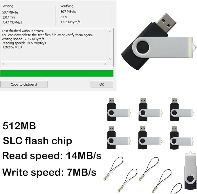 lcwamy 512MB Flash Drives 100 Pack USB Drives Bulk USB Flash Drive 100 Pack - Image 2