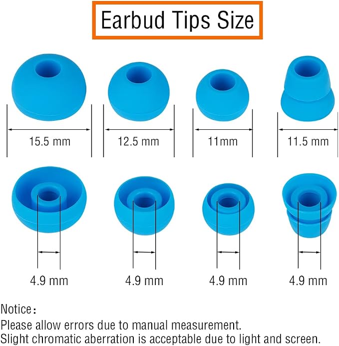 Silicone Earbud Tips Replacement Eartips Earbuds Cap Eartips Tips Compatible - Image 2
