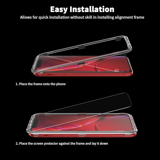 UNBREAKcable Screen Protector for iPhone XR / iPhone 11, 9H Hardness Tempered - Image 3