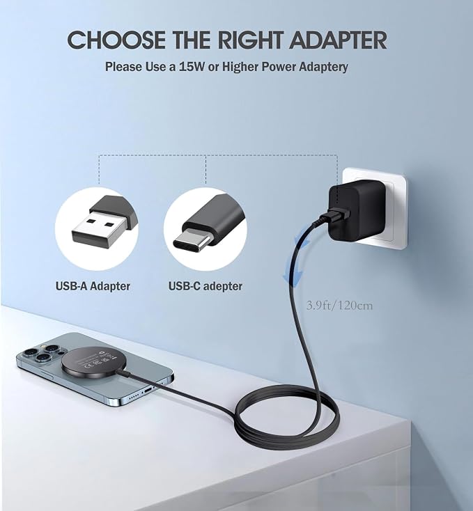 Magnetic Wireless Charger for iPhone 16/16 Pro/16 Plus/16 Pro Max, FDGAO 2 in 1 - Image 5