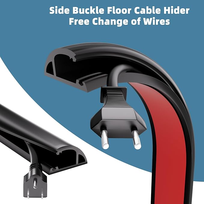 4ft Side Buckle Floor Cord Cover - Image 3