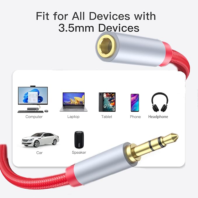 3.5mm Extension Cable 6.6ft - Image 3