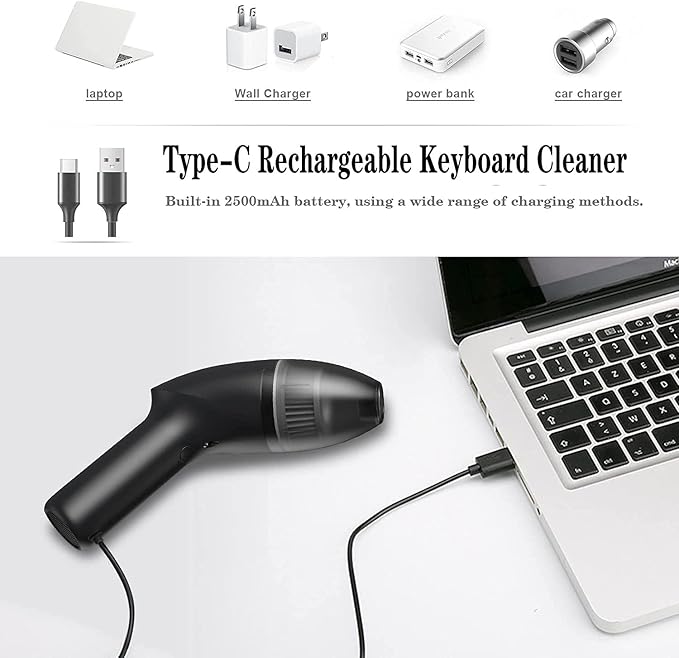 Mini Vacuum Cleaner-Rechargeable, Desk Vacuum Cleaner - Image 5