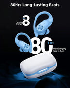 PocBuds Bluetooth Headphones Wireless Earbuds 80hrs Playtime Wireless Charging - Image 2
