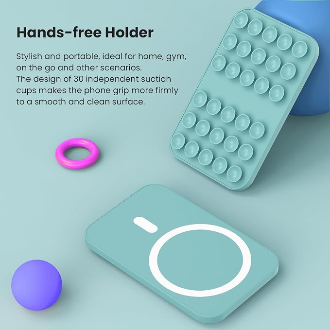 Patented Magnetic Sticky Phone Suction Grip Mount - Image 3