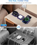 Charging Station for Mag Safe Apple - 3 in 1 Magnetic Foldable Wireless Charger - Image 6