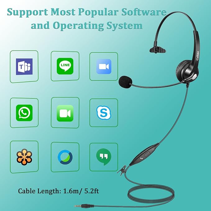 3.5mm Jack Cell Phone Headset - Image 4