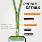 2 Pack Phone Lanyard, 2×Phone Wrist Strap, 4×Tether Tabs, Universal Cell Phone - Image 2