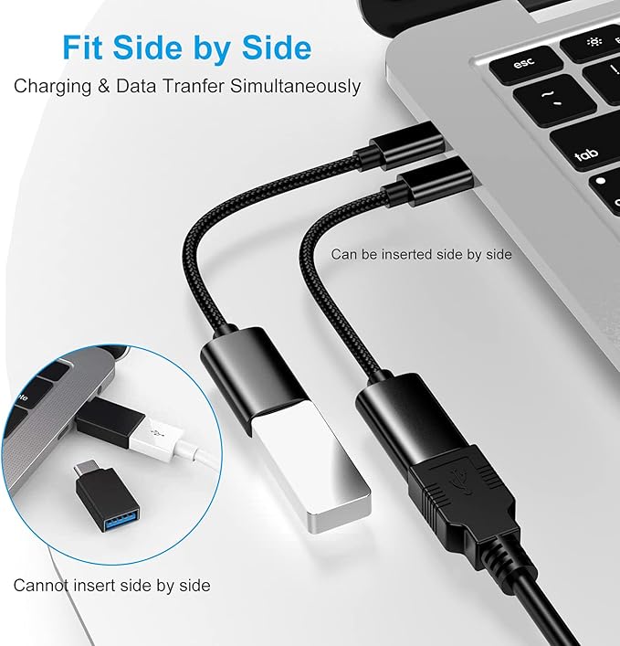 USB C to USB 3.0 Adapter, USB C Male to USB Female OTG Cable Thunderbolt3 to - Image 4