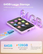 Conrain 64GB MP3 Player with Bluetooth 5.3, Portable Digital Lossless Music - Image 3