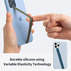 Sinjimoru Stretchable Silicone Phone Strap, Flexible and Elastic Grip Holder - Image 2