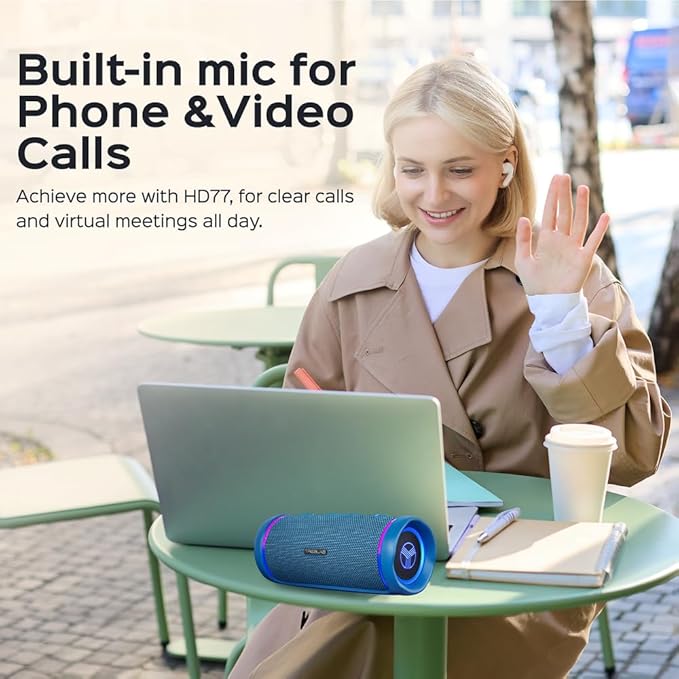TREBLAB HD77 - Portable Bluetooth Speaker - Powerful 360° Sound, 30W Audio - Image 10