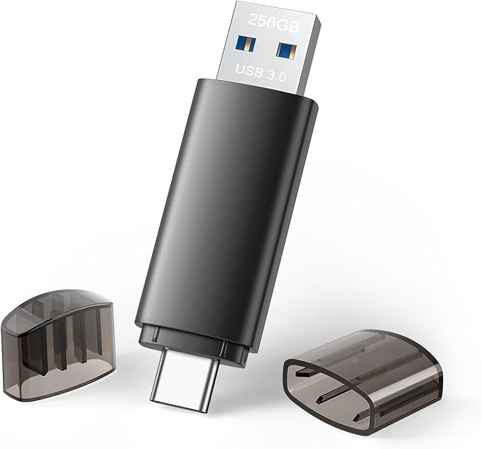 256GB USB C Flash Drive Dual USB 3.0 Flash Drive Type C + USB A Portable Type-C by JOIOT