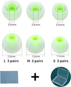 Earbud Tips Ear Bud Tips Soft Anti Slip Washable and Reusable Silicone - Image 2