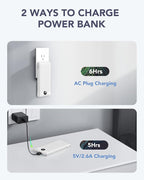 VRURC Portable Charger, Power Bank Built-in Cables and AC Wall Plug, USB C - Image 5