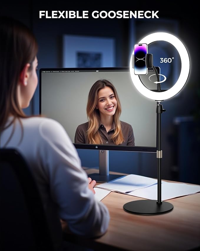 UBeesize 12" Desk Ring Light - Image 4