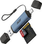 Acer SD Card Reader USB C, Dual Slots USB 3.0 Type C to Micro SD Card Adapter by Acer