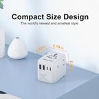 Universal Travel Adapter, RIOZIOZIOZ GaN III Worldwide Portable Adaptor - Image 7