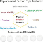 36 Pieces Small Earbud Tips Soft and Comfortable Silicone Earbud Tips Ear Bud - Image 4