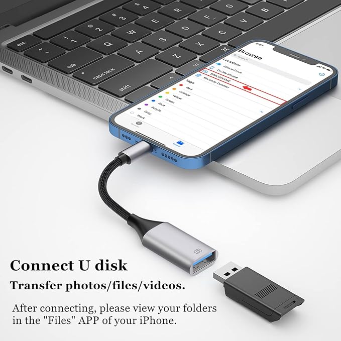 IVSHOWCO Lightning to USB Adapter, USB Camera Adapter - Image 2