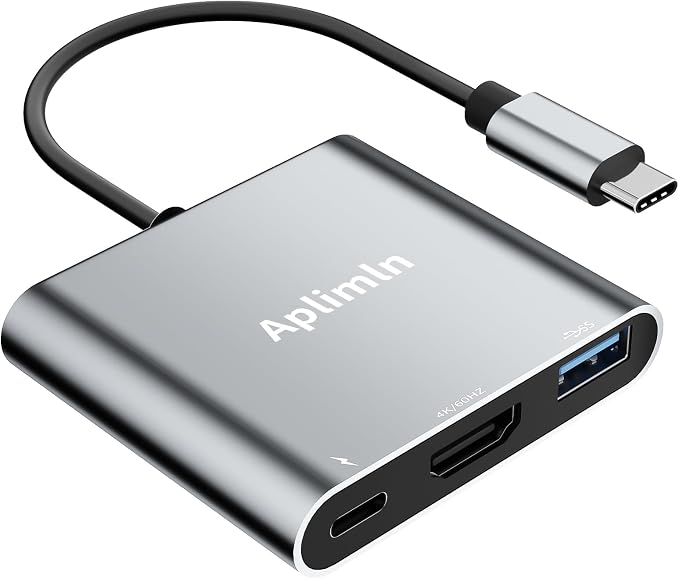 USB C to HDMI Adapter, 4K@60Hz HDMI to USB-C Adapter by Aplimln